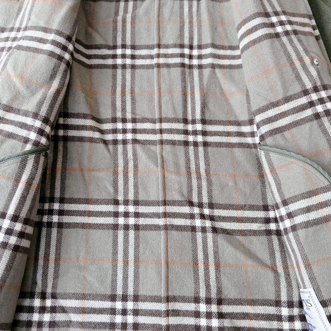 稀少✨Burberrys ピーコート カシミア混 ダブルフェイス カーキ S相当