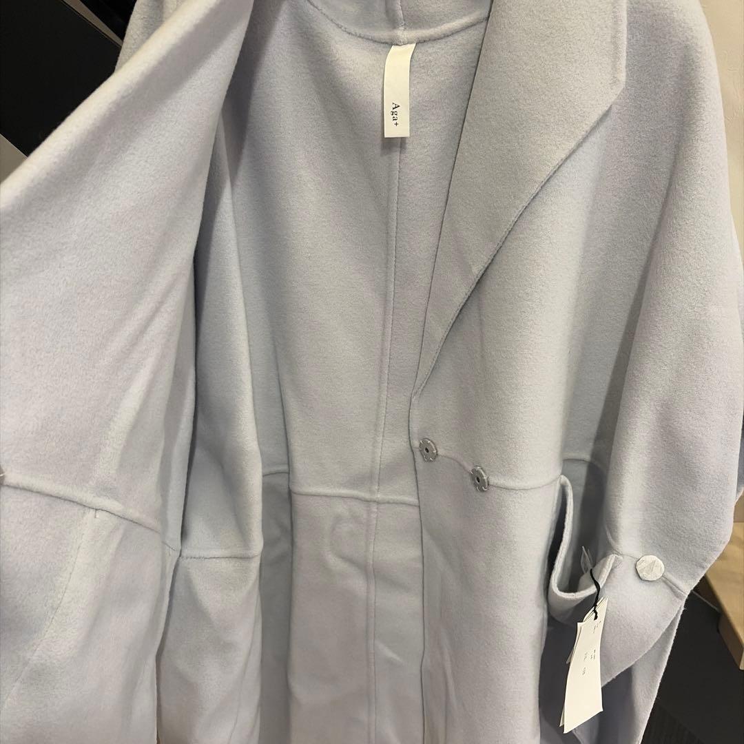 ヤマダヤ福袋 新品未使用 Aga コート ポンチョ ライトブルー - メルカリ