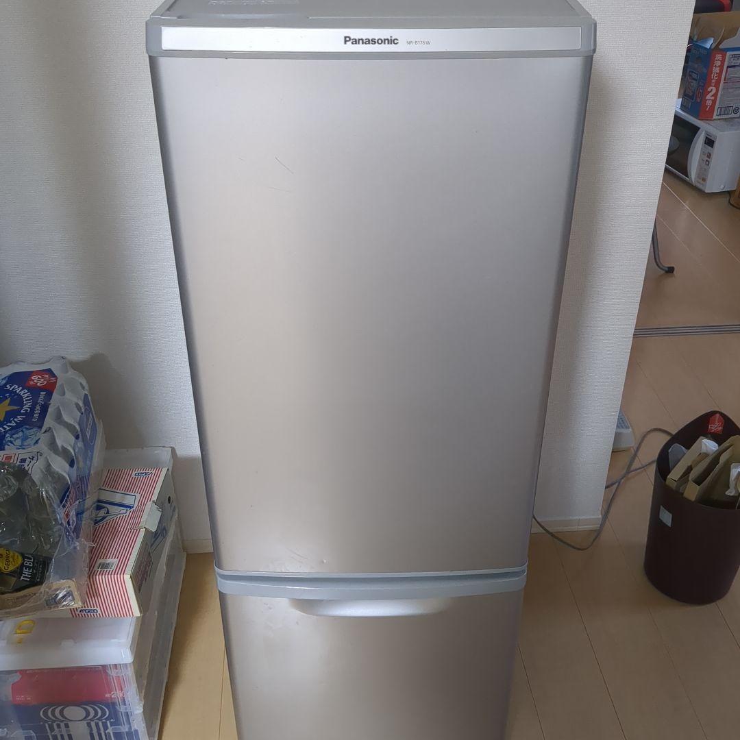 Panasonic 冷凍冷蔵庫　168L　2ドア　シルバー 中古 ちょっと大き目 2ドア冷蔵庫 パナソニック 168L 2016年製 冷蔵庫