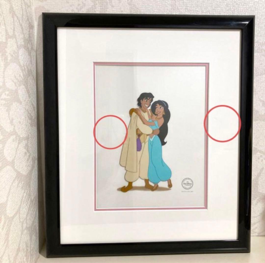 セル画 アラジン Aladdin ジャスミン ディズニー 額 額装 - メルカリ