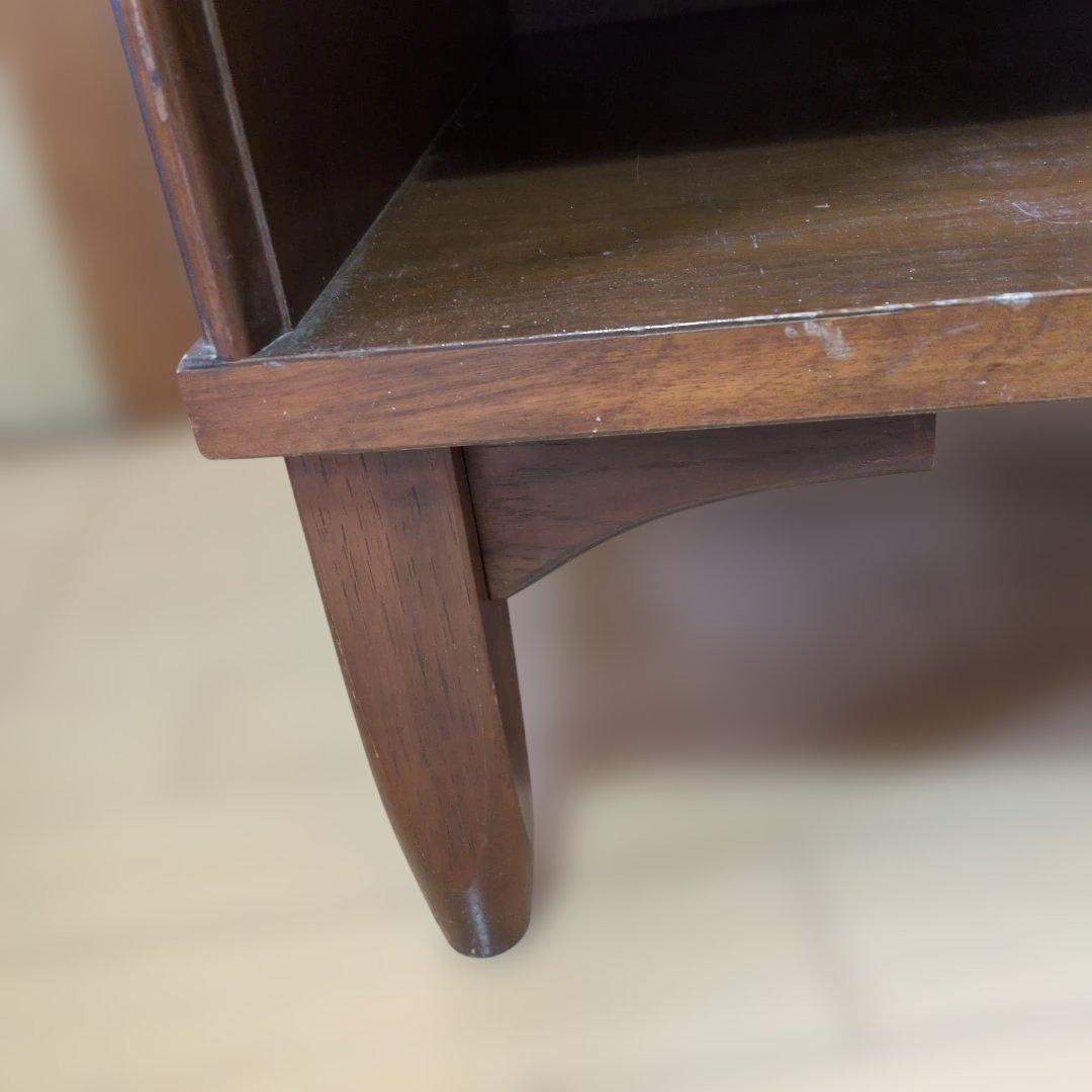 USA米軍放出家具ドレクセル サイドテーブル 引き出し付き - サイド