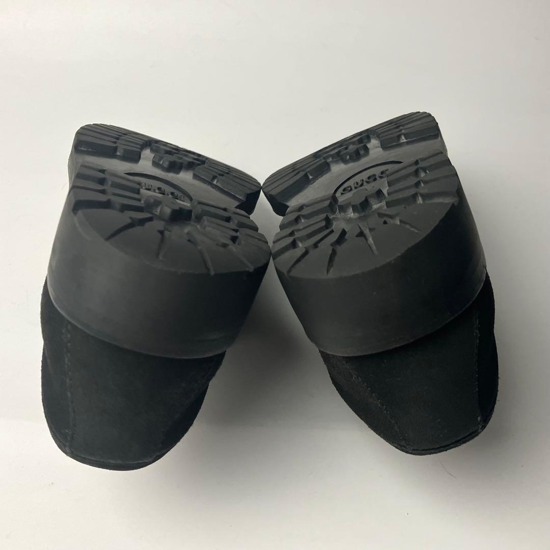 美品】GUCCI ラグソール スクエアトゥ ホースビットローファー 22.5黒