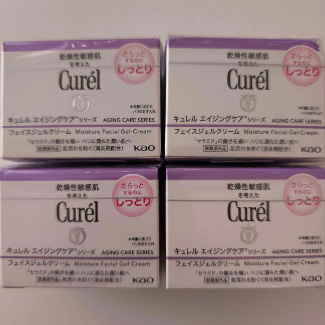 花王 キュレル エイジングケアシリーズ フェイスジェルクリームAa 4個 Curel 花王 キュレル エイジングケアシリーズ フェイスジェルクリーム