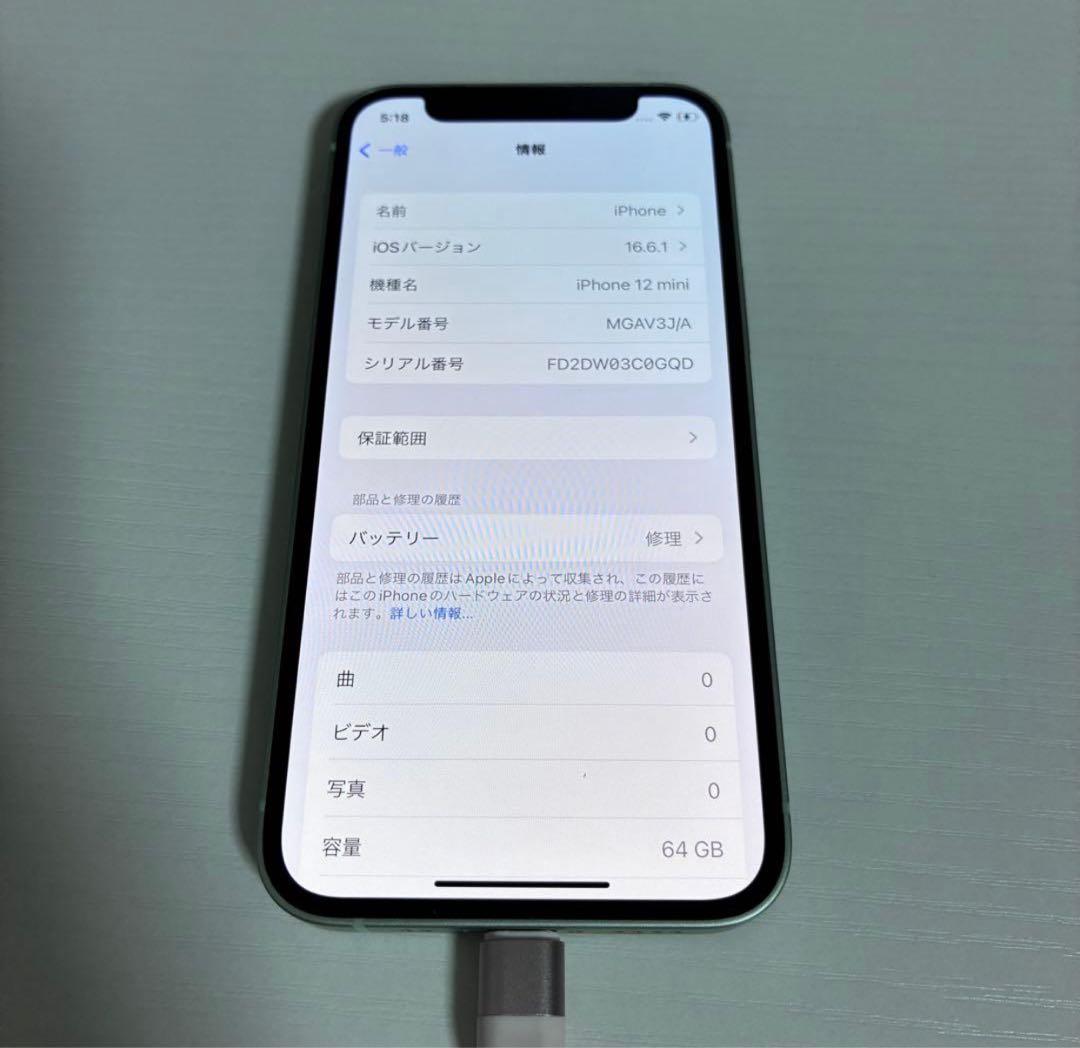 Apple iPhone 12 Mini ミントグリーン 本体 - メルカリ