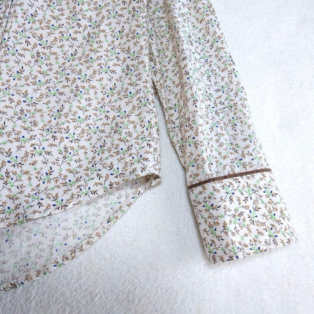 未使用品 45R ツタフラワープリントのフリルブラウス 45rpm - メルカリ