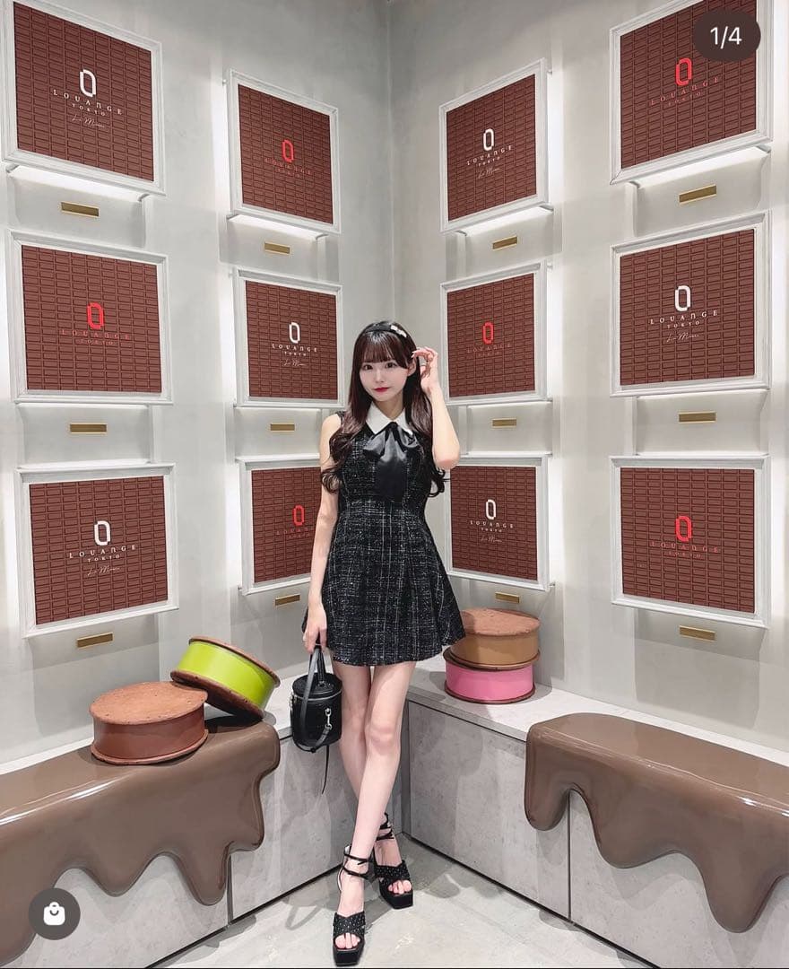 リボンツイードミニワンピース♡XS♡新品・未着用タグ付き♡ミシェル