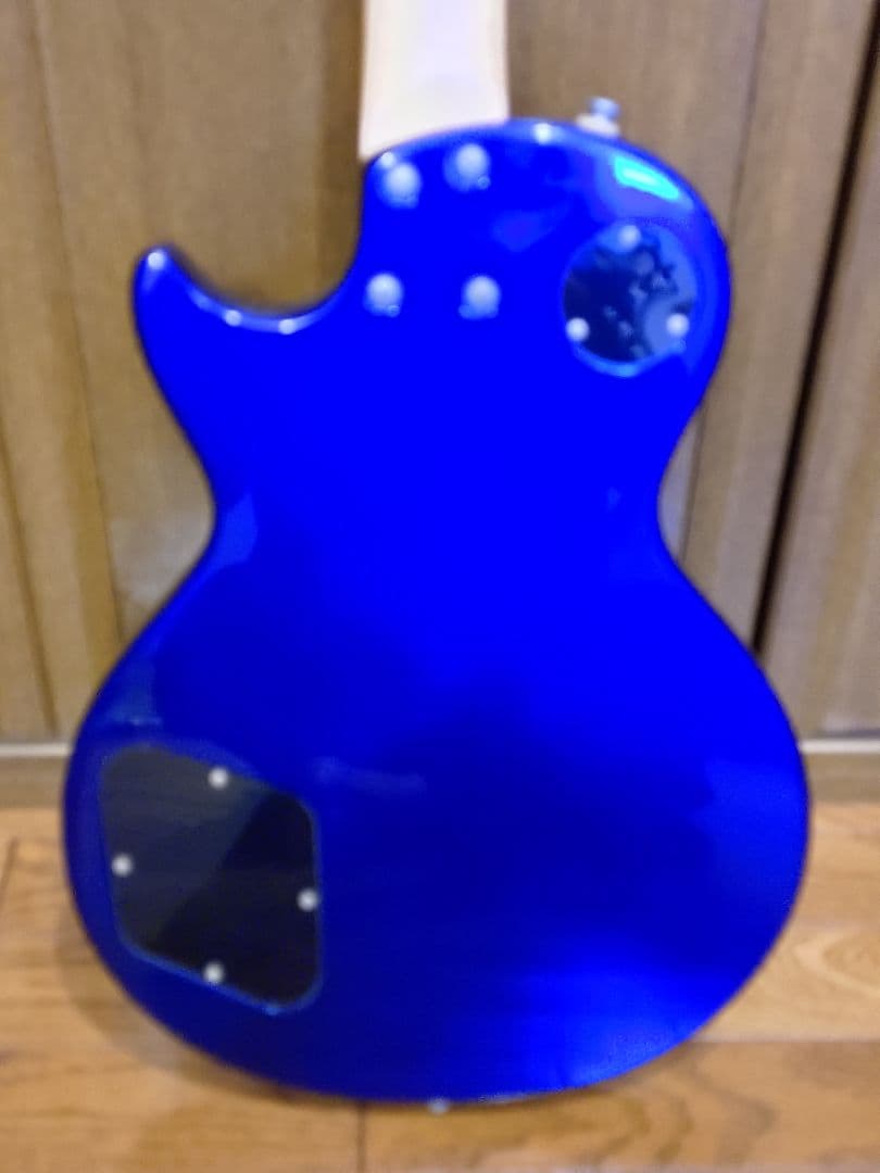 USED】Burny_レスポール_エレキギター_ジャンク品扱い_ブルー