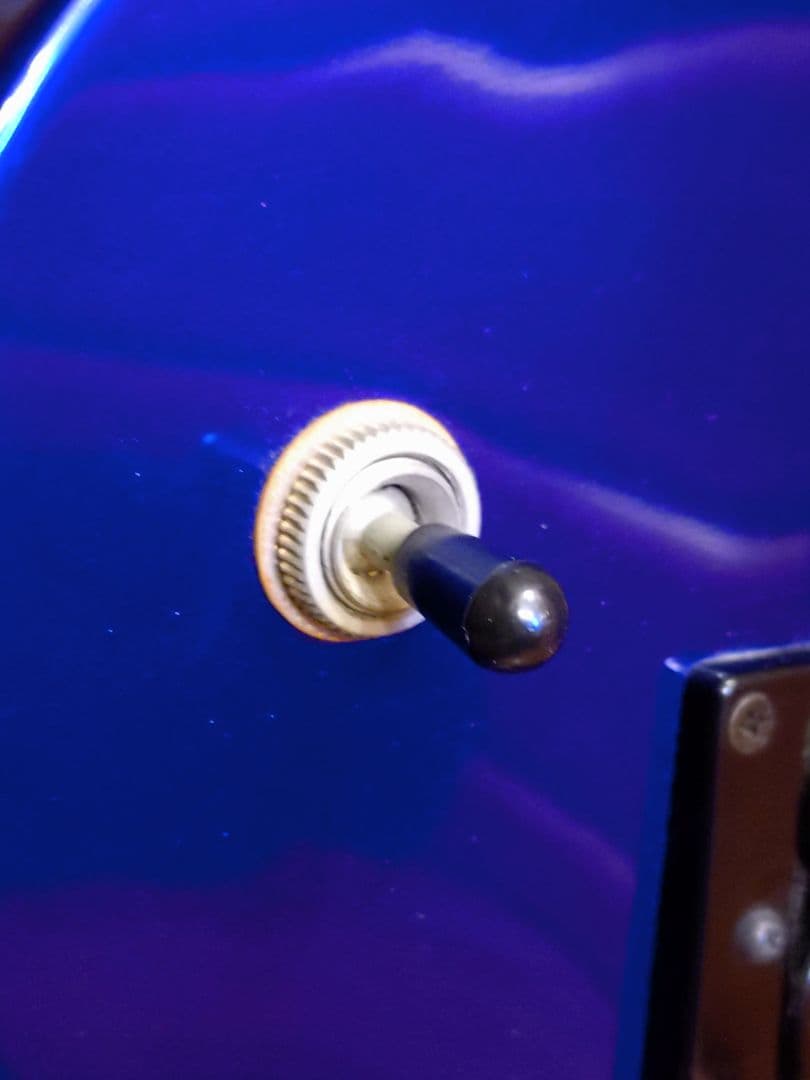 USED】Burny_レスポール_エレキギター_ジャンク品扱い_ブルー