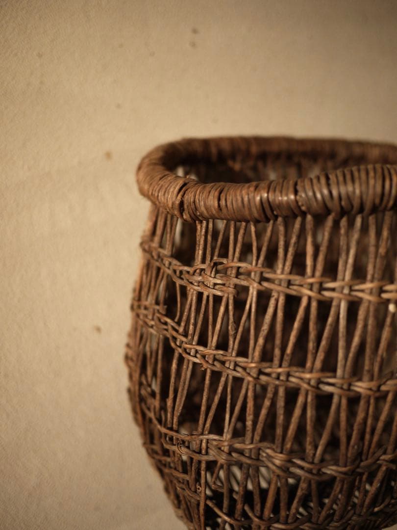 古道具 籠 民藝 ブロカント 襤褸 ヴィンテージ french 古道具坂田