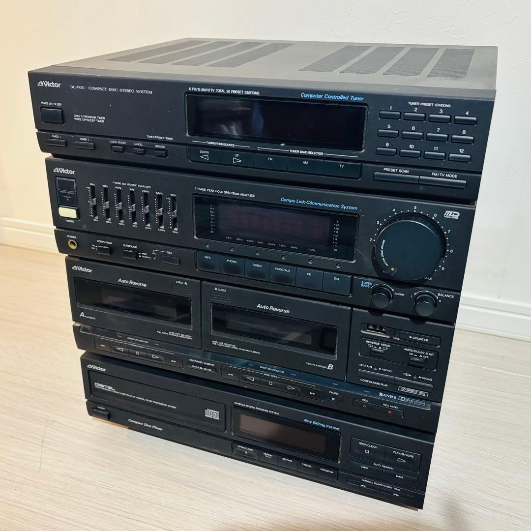 Victor システムコンポ DC-1100 本体 CDプレーヤー - メルカリ
