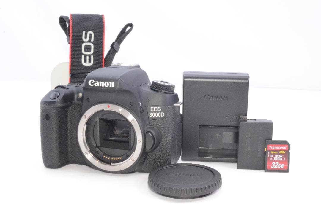 美品｜Canon EOS 8000Dボディ デジタル一眼カメラ初心者の方おすすめ キヤノン（Canon） Canon EOS 8000D ボディ 2420万画素 EOS8000D