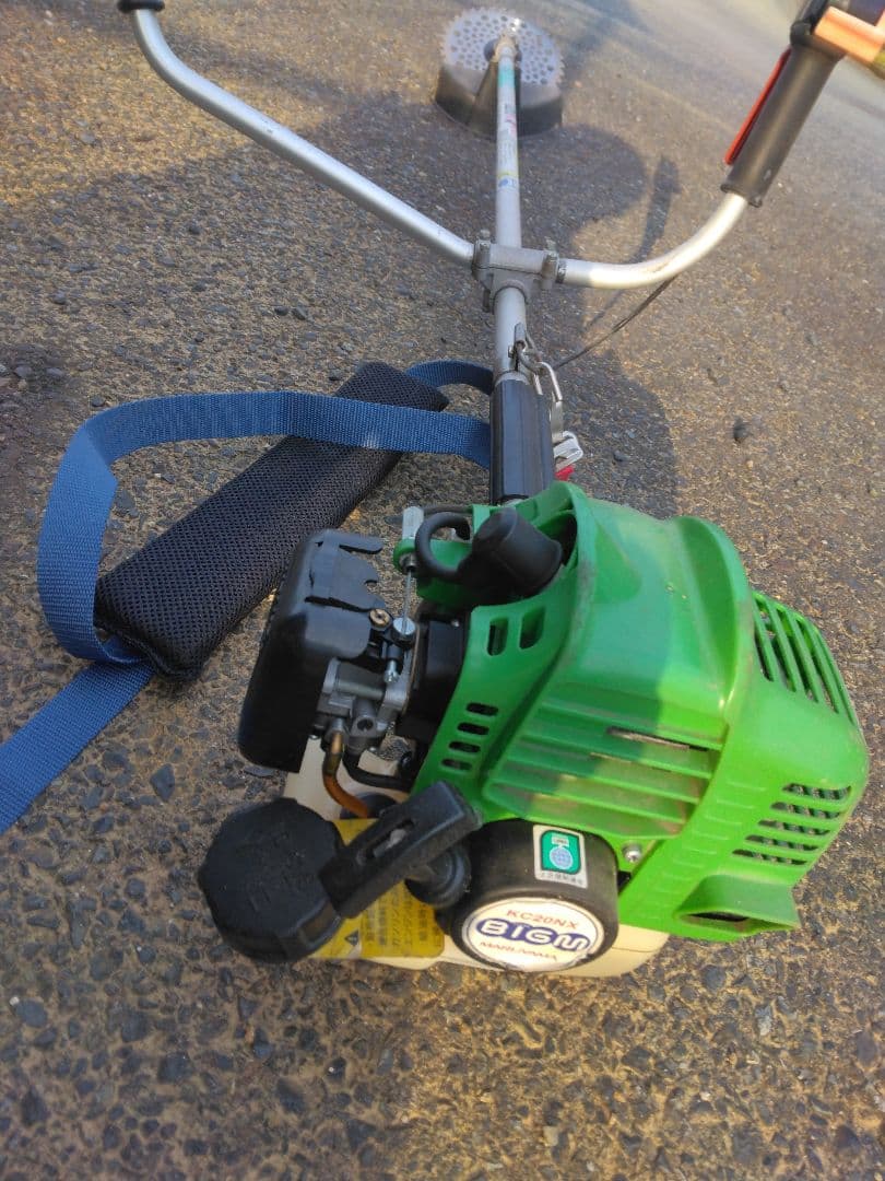 送料込み　実働品　丸山製作所　刈払機　BIGM 20cc 草刈機2スト　説明必読 丸山製作所 BIG−M エンジン刈払機 排気量20cc KC20NX