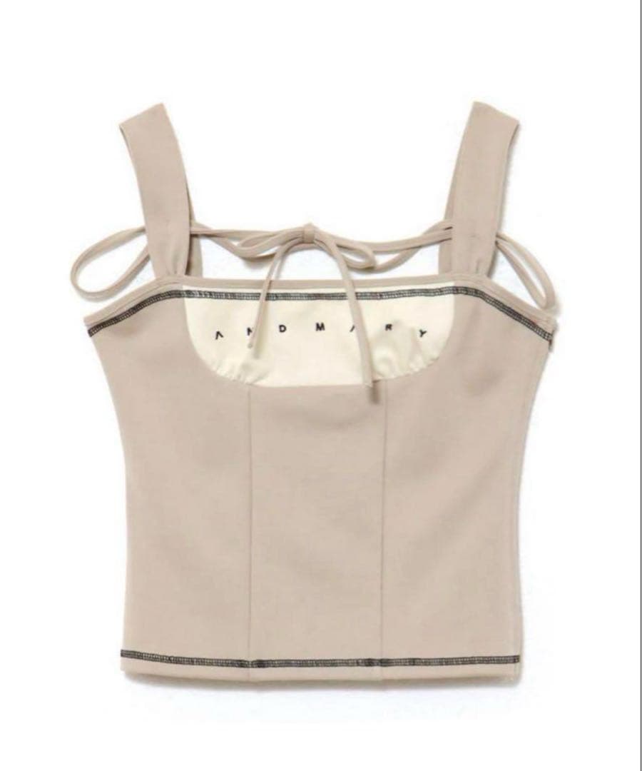 andmary Luca stitch tops ベージュの通販はau PAY マーケット - 輸入