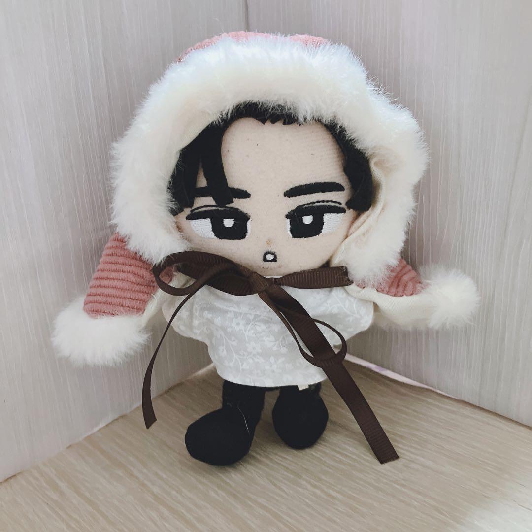 すのチル ぬい服 10cm SnowMan ポンチョ ケープ ピンク フード付き