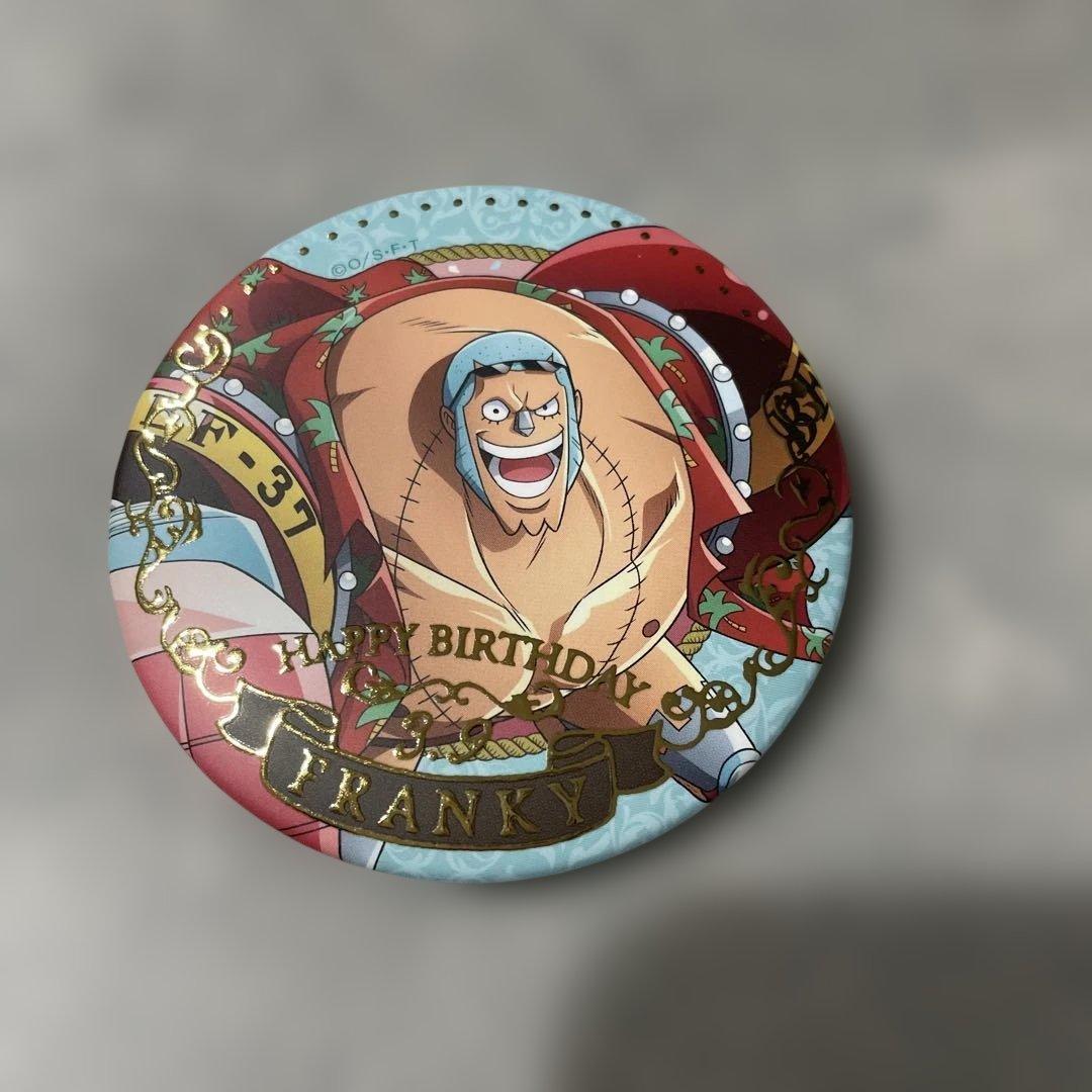 ONE PIECE ワンピース バースデージュエリー缶バッジ 3月 フランキー