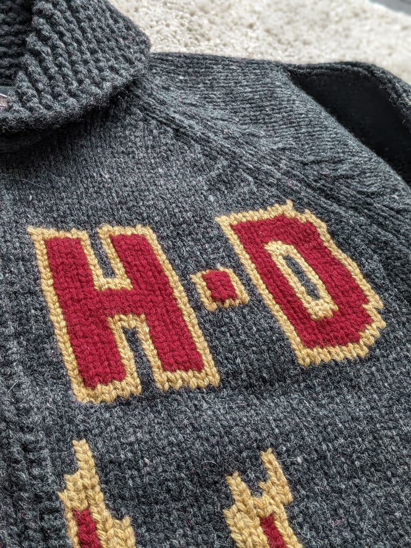 新品❣️ハーレーダビッドソン カウチンニット90s デッドストック