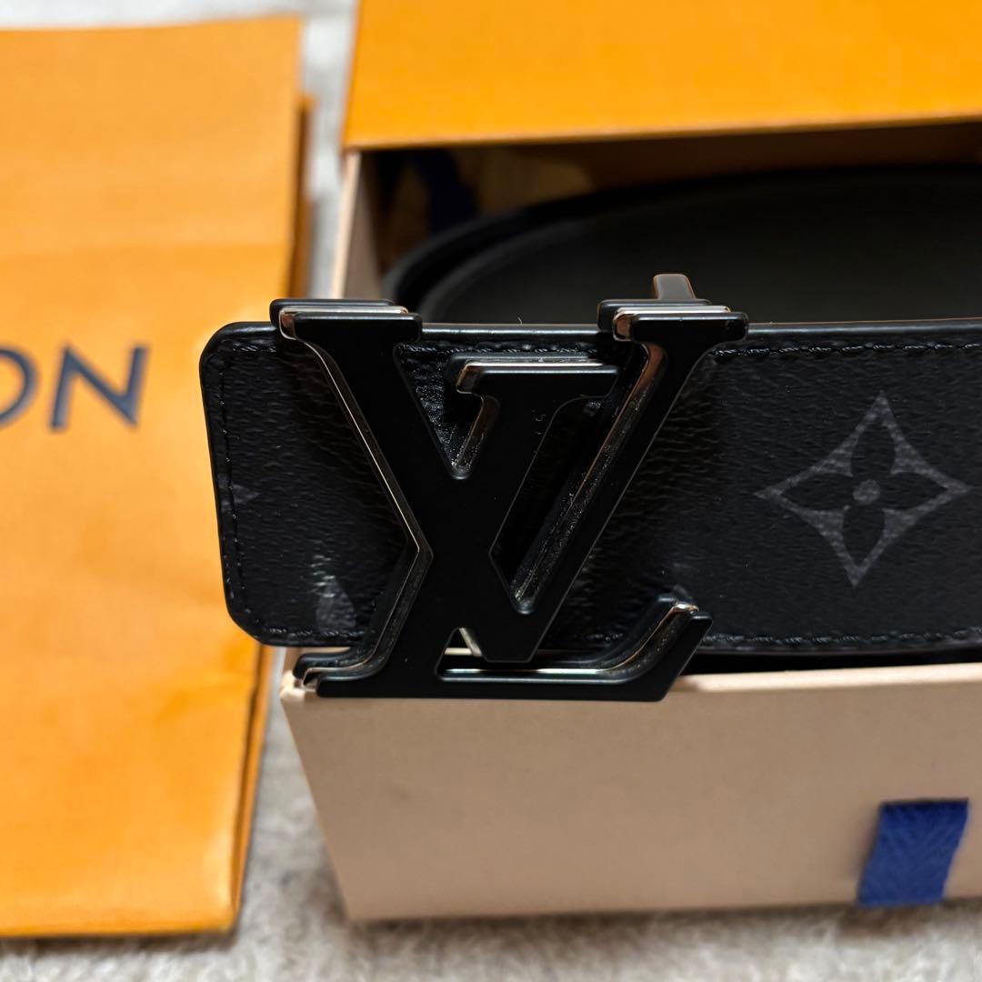 Louis Vuitton ベルト ブラックレザー - メルカリ