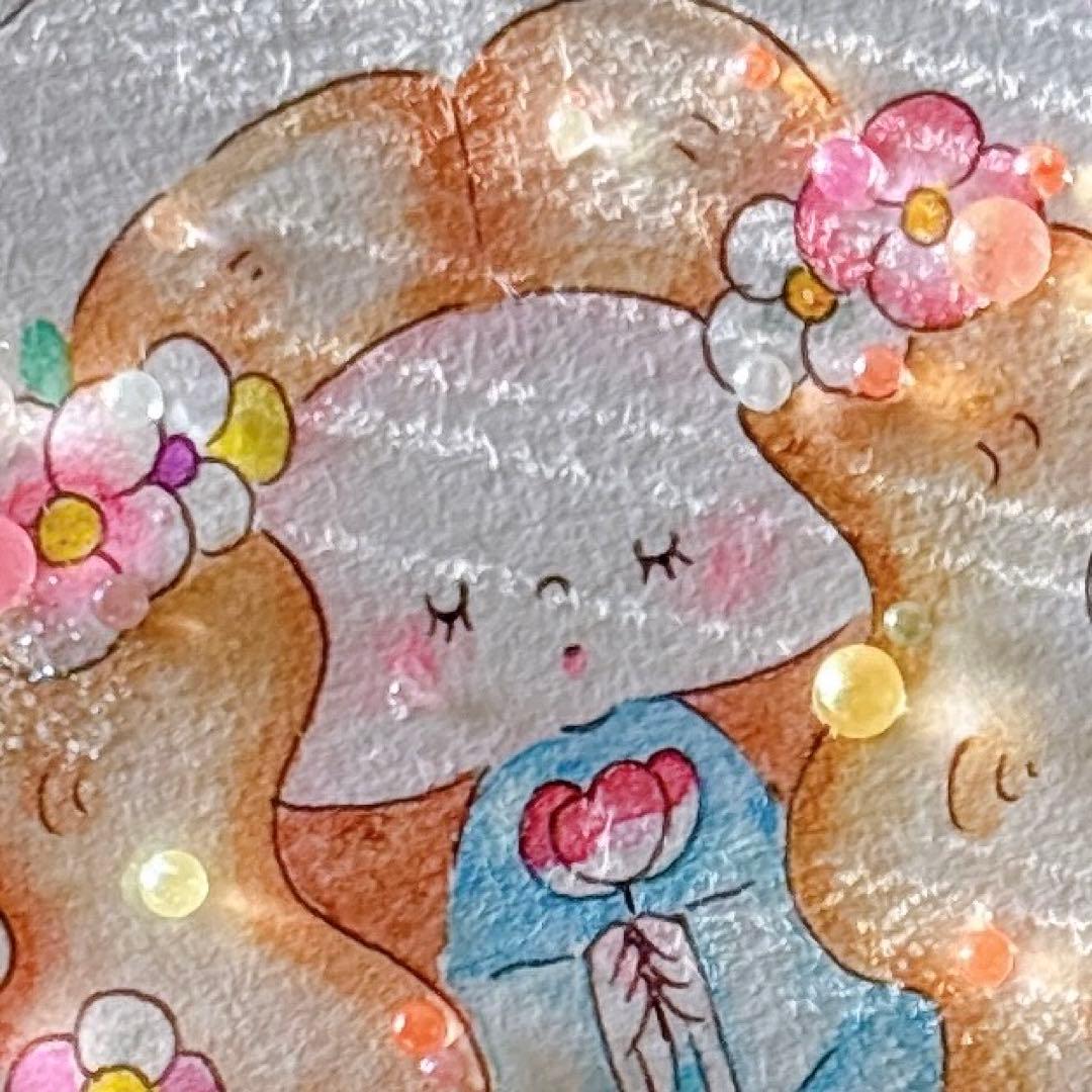 グラスアート イラスト 水彩画 原画 - メルカリ