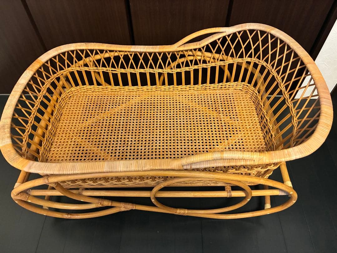 籐 ベビーベット - メルカリ