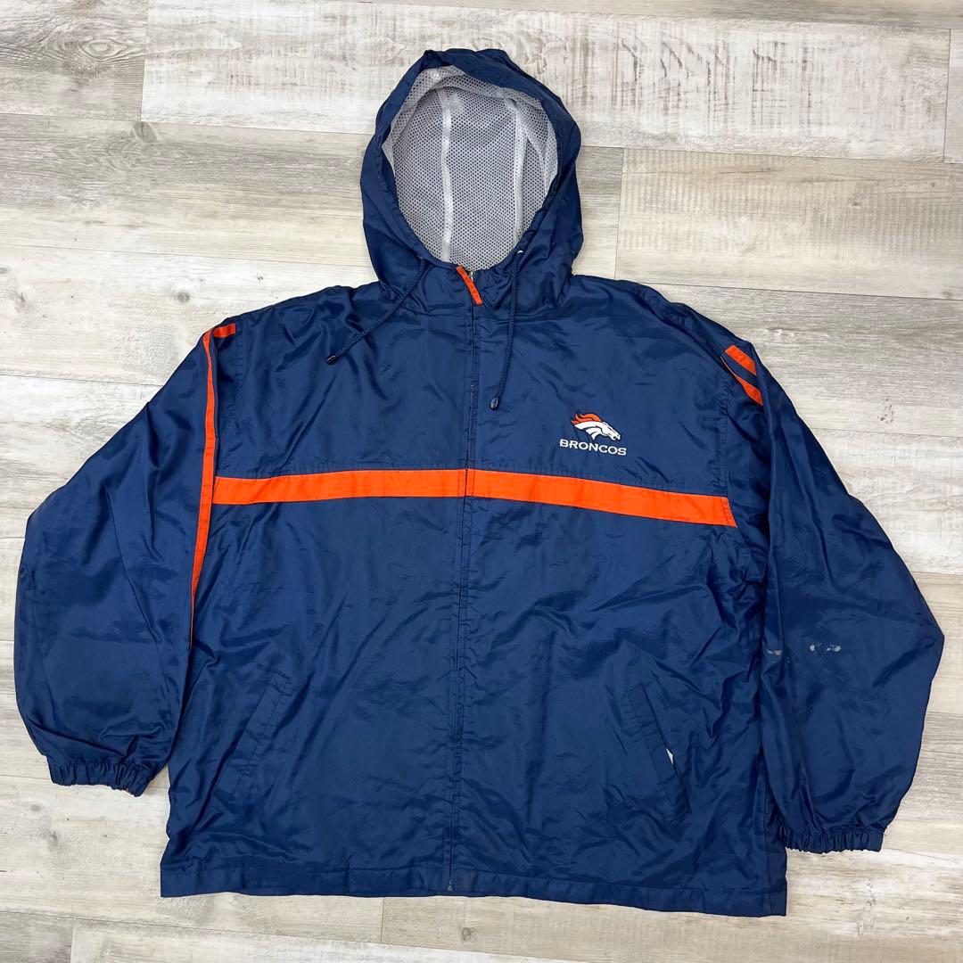 古着 90年代 GAME DAY NFL ブロンコス ナイロンジャケット XL - メルカリ