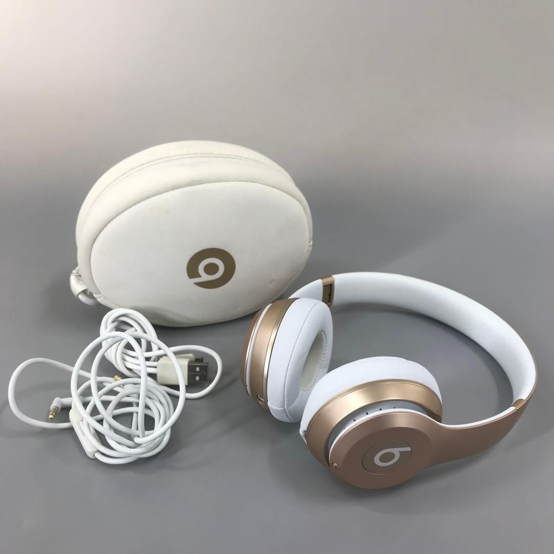 極美品】Beats ヘッドホン ホワイト・ゴールド ビーツ 白 金 - メルカリ