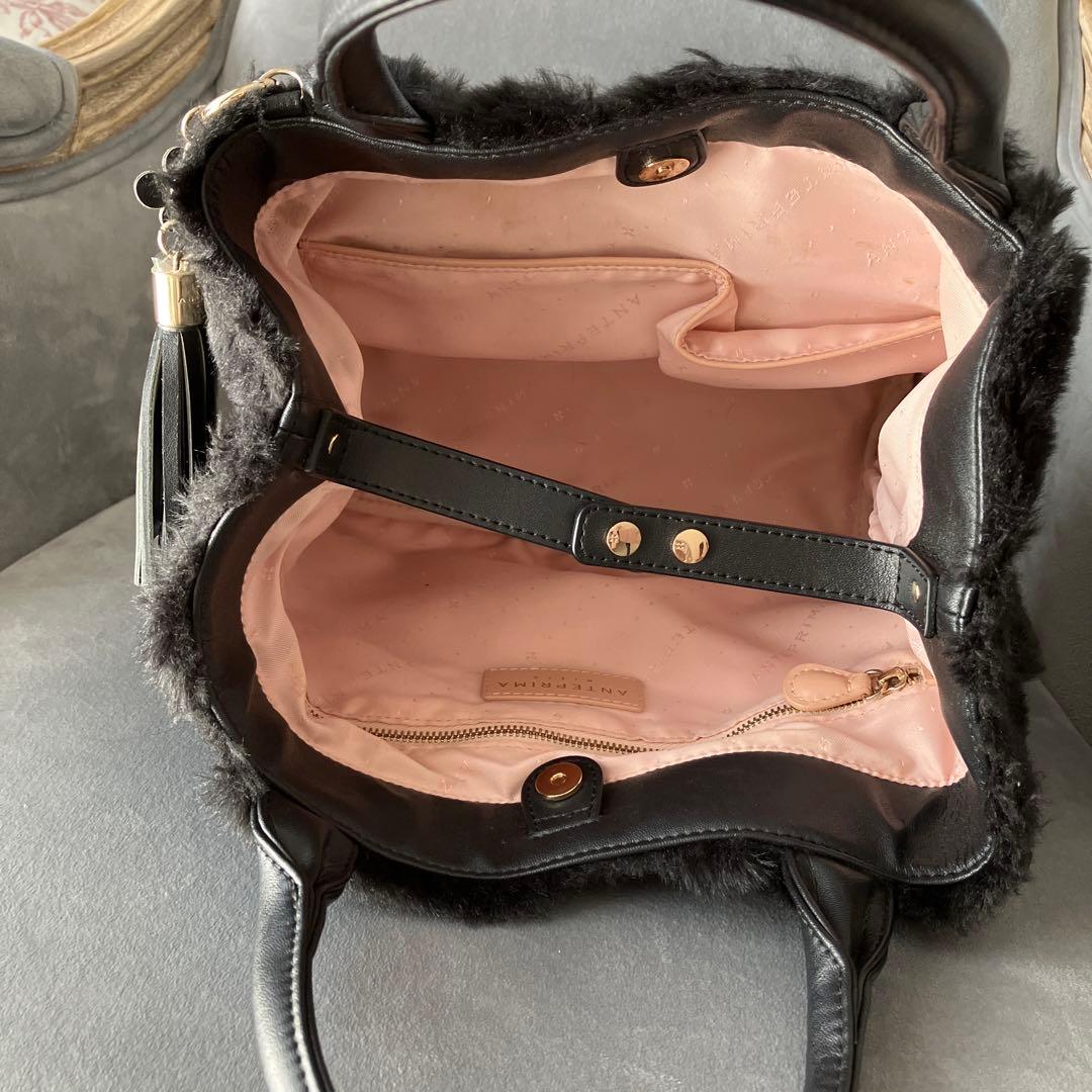 アンテプリマミスト フェイクファー ハンドバッグ タッセル付き - メルカリ