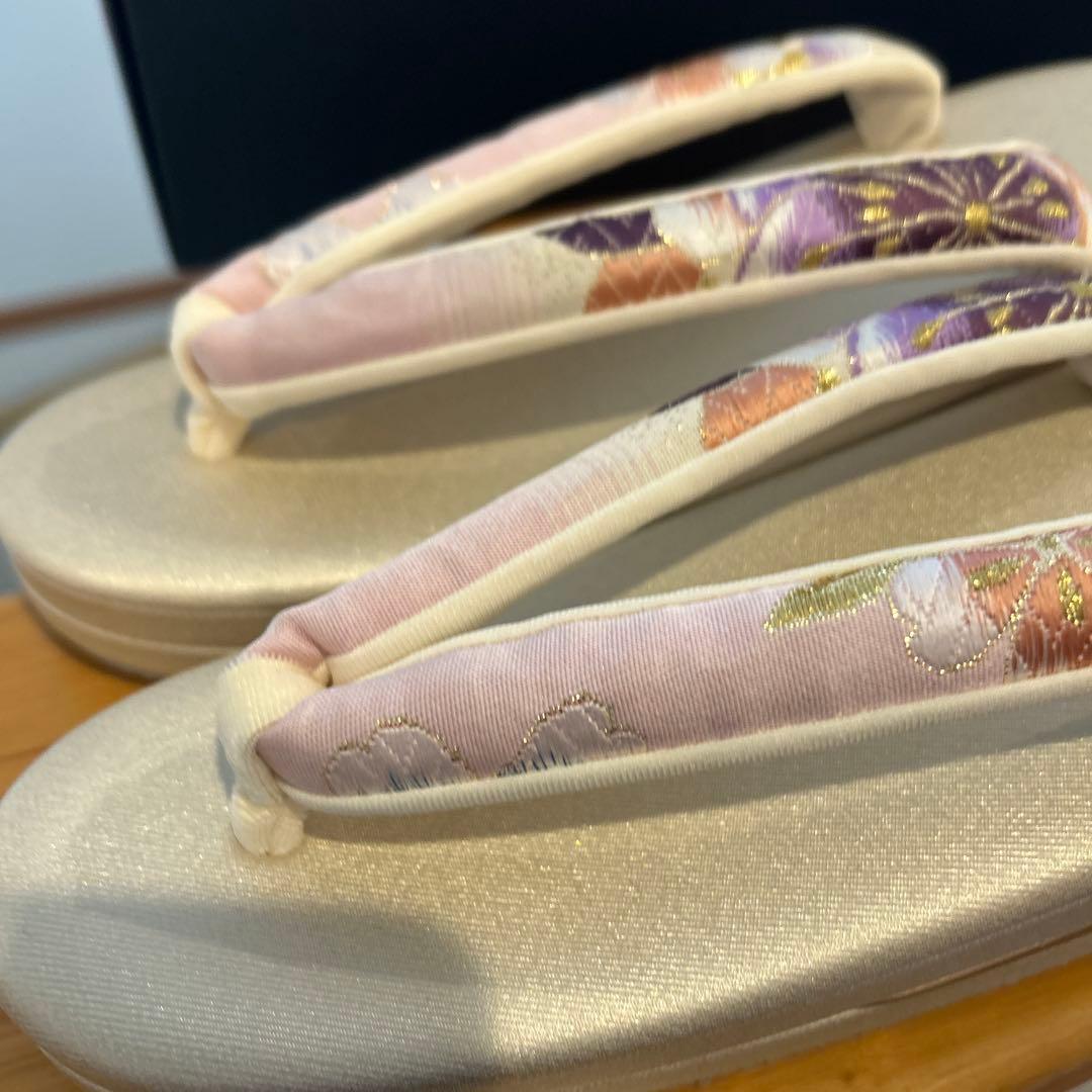 きょうこ様専用No.38 和装 草履、バッグセット 正絹 帯地 新品未使用