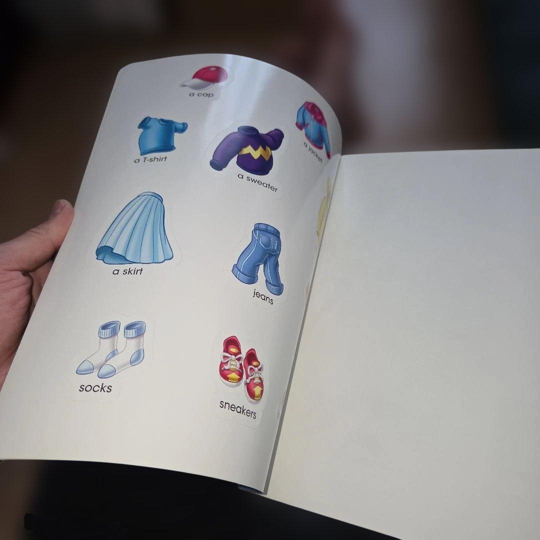 未使用】dwe ステッカーブック My big book of words - メルカリ