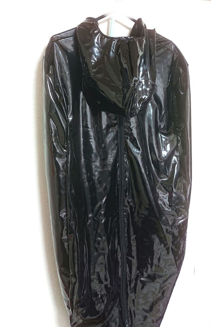 寝袋ゼンタイ拘束全身タイツ光沢エナメルマミーボンデージコスプレSM