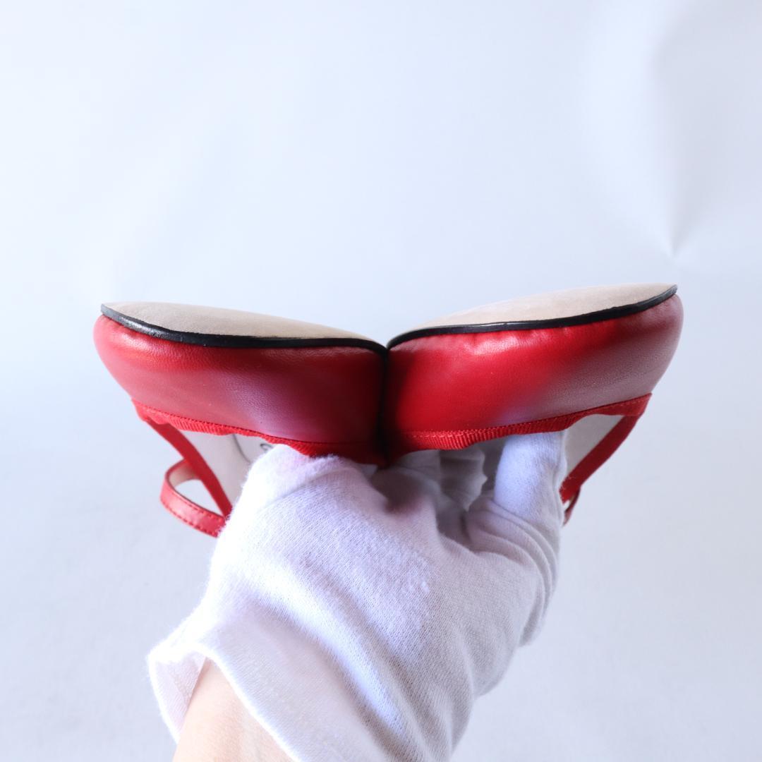 別注・限定復刻・未使用品レペット　リオ　メリージェーン　赤　36　22.7cm