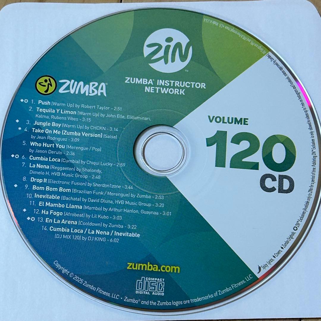 最新版 ZUMBA CD ZIN120 W-up/C-down付 ズンバ - メルカリ