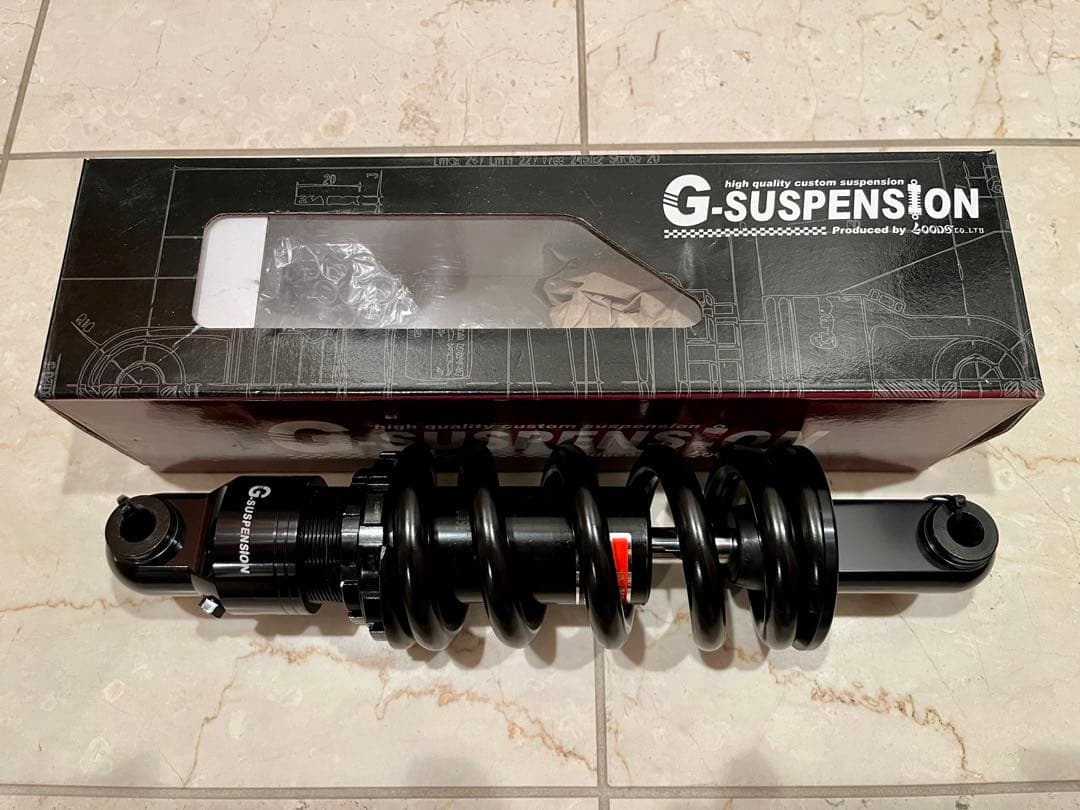 TW200ローダウンリヤサスG-SUSPENSION ショックアブソーバー