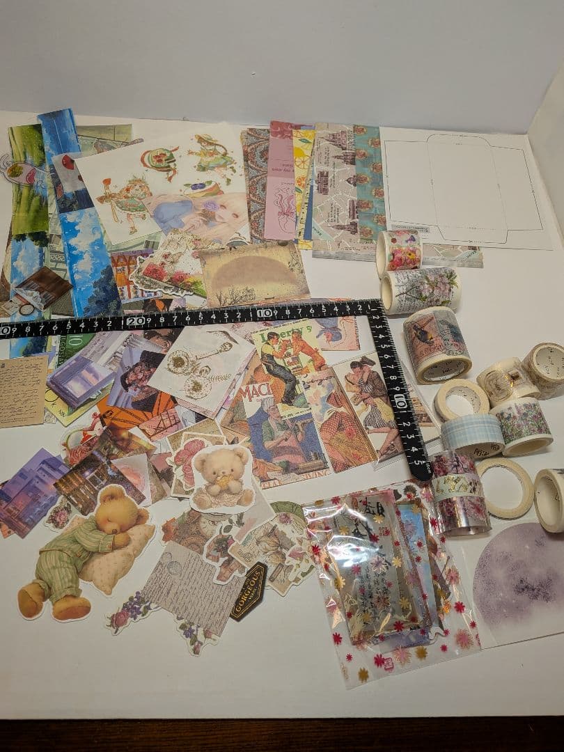 ⑤コラージュ シール 紙もの シーリング