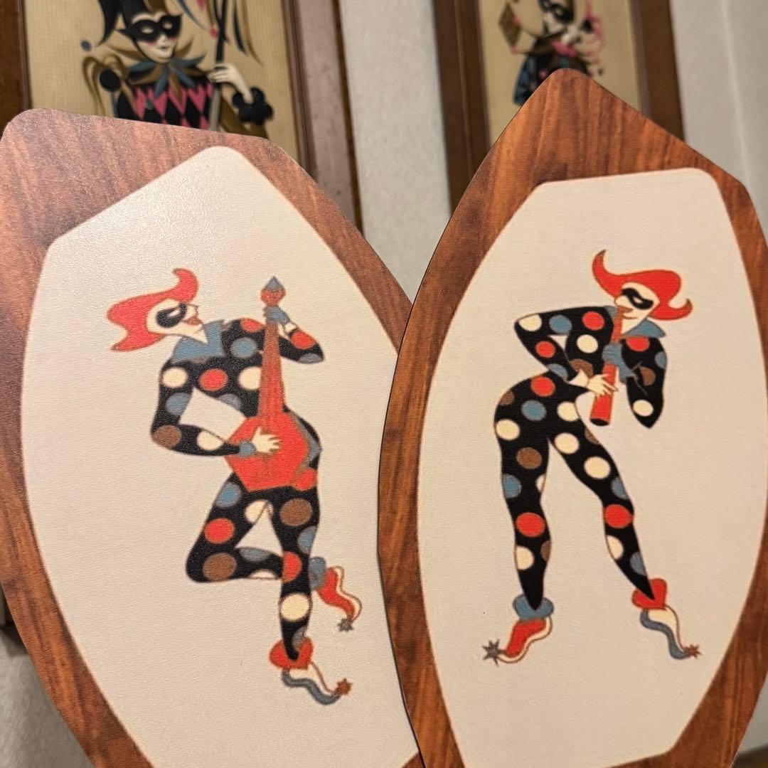 ウォールデコレーション新品ハーレクイン壁掛けロカビリー50sミッド