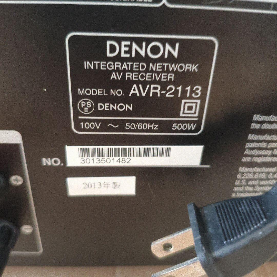 DENON 7.1chAVアンプ AVR-2113-K ブラック - メルカリ