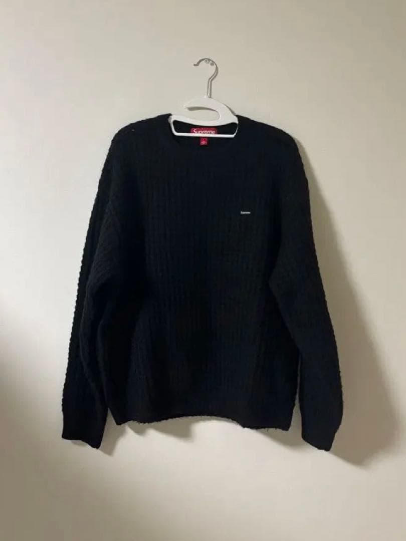 Supreme Small Box Waffle Sweater ブラック L - メルカリ