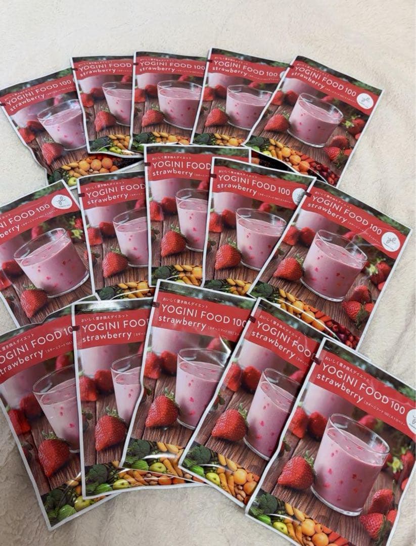 ヨギニーフード　ストロベリー15袋　YOGINI FOOD 100 定期購入】Yoganic Life ヨギーニフード100 ストロベリー(1袋37.5g×21
