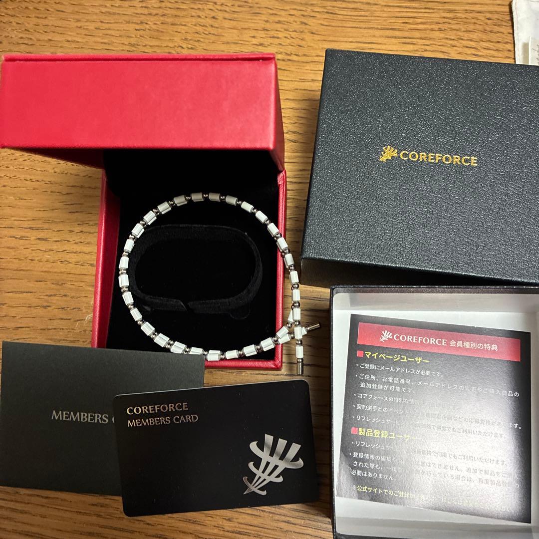 コアフォース　ホワイト　50センチ COREFORCE（コアフォース） コアフォースループ ホワイトゴールドK14