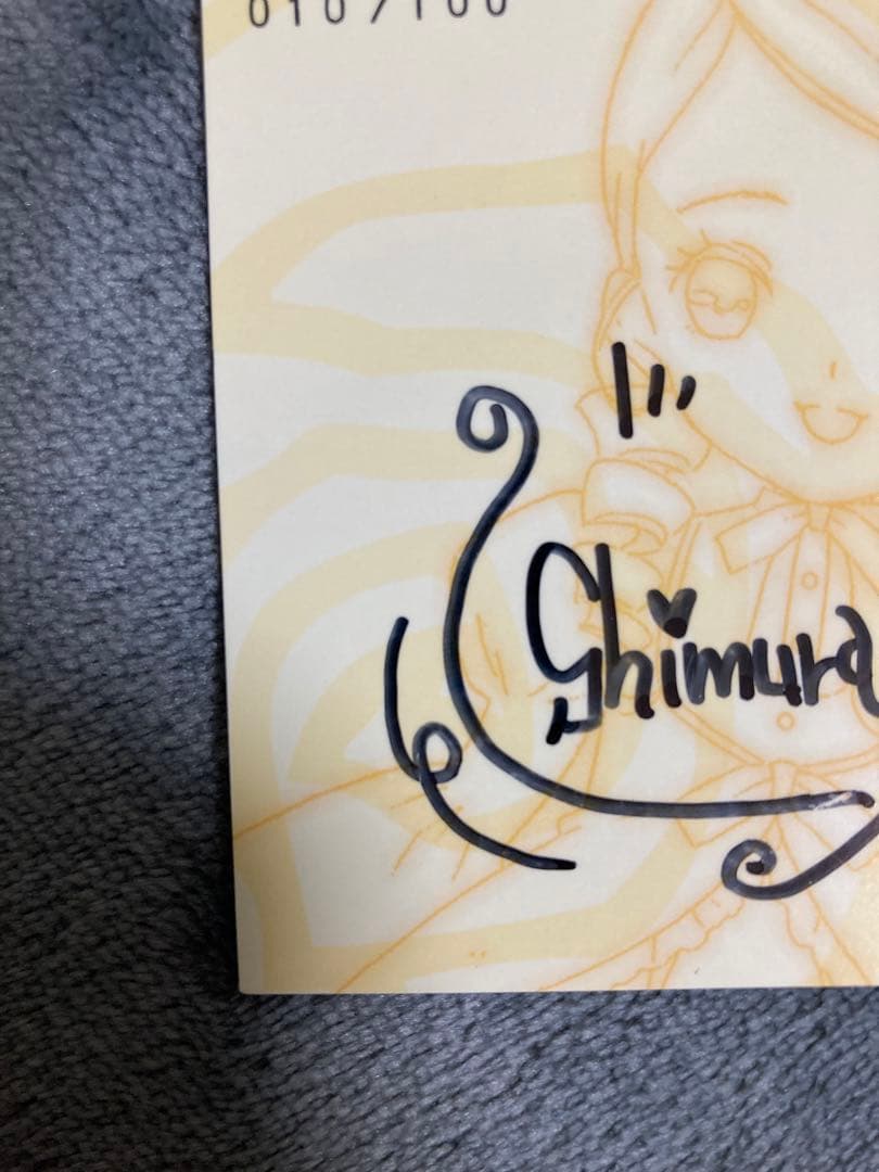 ローゼンメイデン　トロイメント　tcg 金糸雀　志村由美直筆サイン