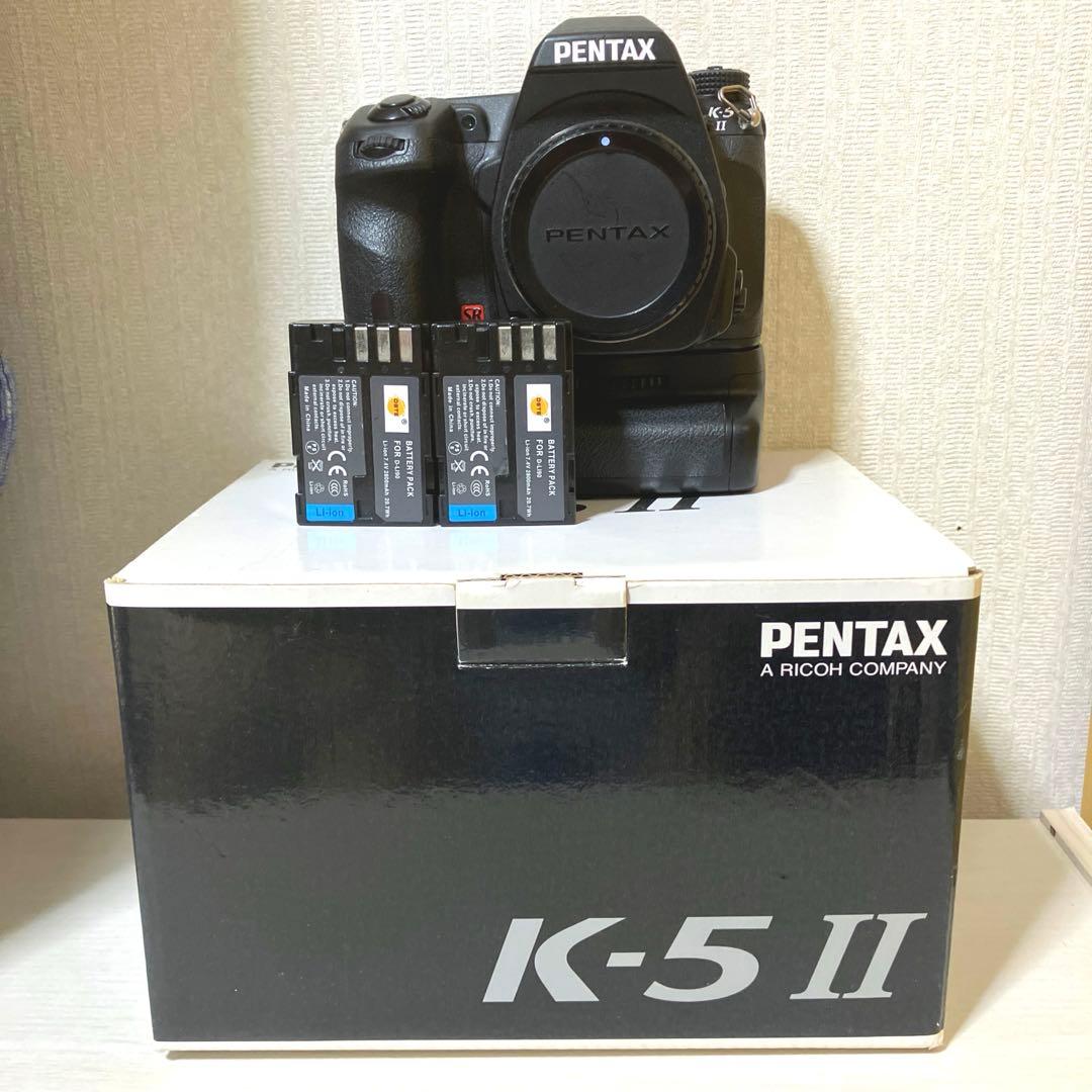 PENTAX K-5 II デジタル一眼レフカメラ BG、バッテリー×2 元箱 Amazon.com : Pentax K-5 II 16.3 MP DSLR Body Only (Black) (OLD