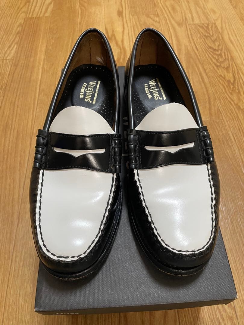 G.H.BASS Weejuns ペニーローファー 白黒