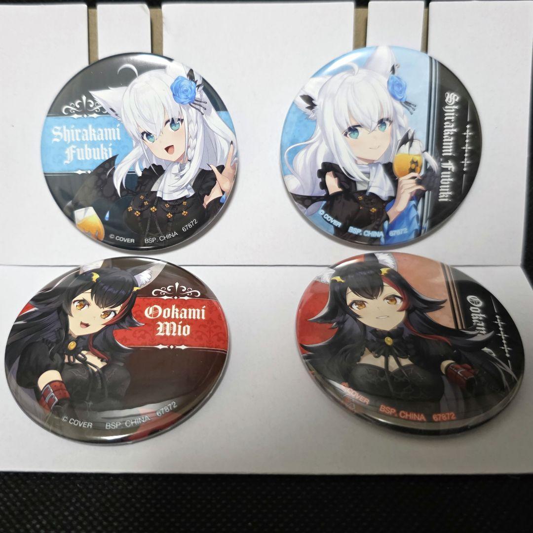 ホロライブ 一番くじ 缶バッヂ 白上フブキ 大神ミオ フブミオ hololive