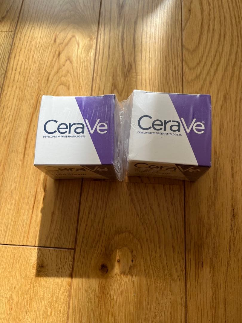 cerave night cream 2個 2 pack) CeraVe Skin Renewing Face Night Cream with Peptide Complex