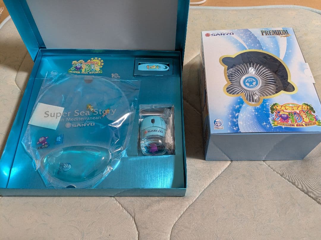 【希少】【レア物】海物語IN地中海マウス、PREMIUM海物語扇風機セット 希少】【レア物】海物語IN地中海マウス、PREMIUM海物語扇風機セット