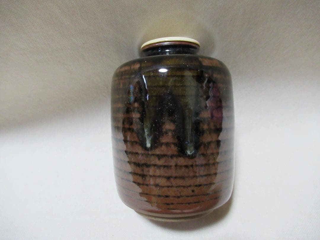 茶道具 大名物円乗坊写 茶入 松本鉄山造 共箱