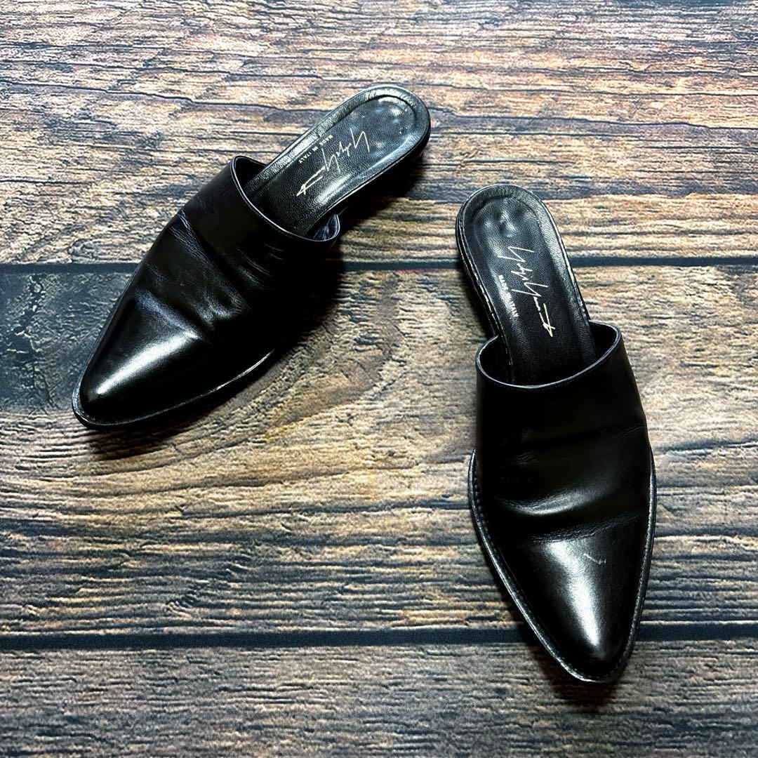 靴 YOHJI YAMAMOTO / mule pumps sandals Yohji Yamamoto x Adidas 2002 Western slip on shoes Available in-store