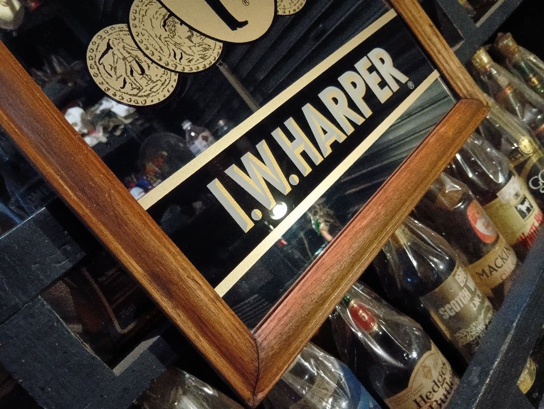 非売品　ノベルティ　1980's　i.w.harper　ウッド　パブミラー