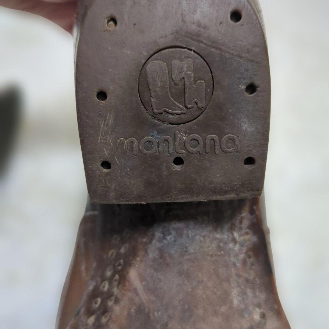 Montana バタフライ ウエスタンブーツ 本革 羊革 メキシコ製 US6の通販