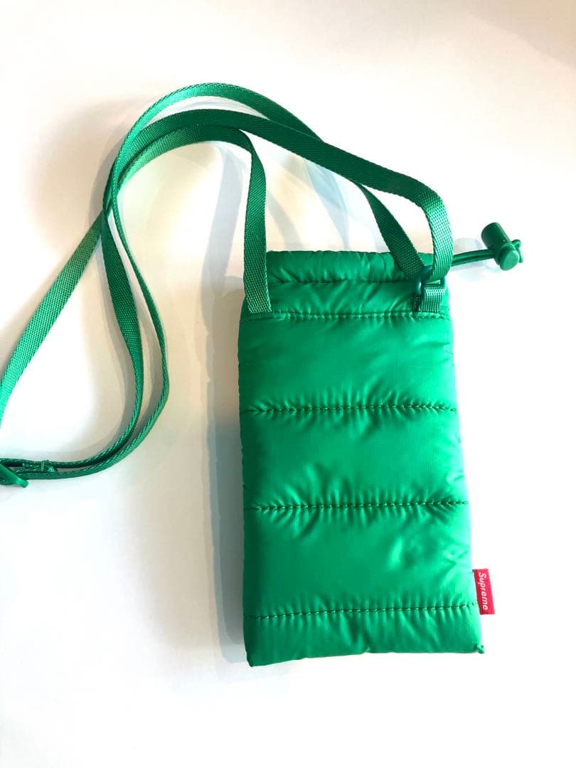 ⭐*️様 Supreme Puffer Neck Pouch \"Green\" 美