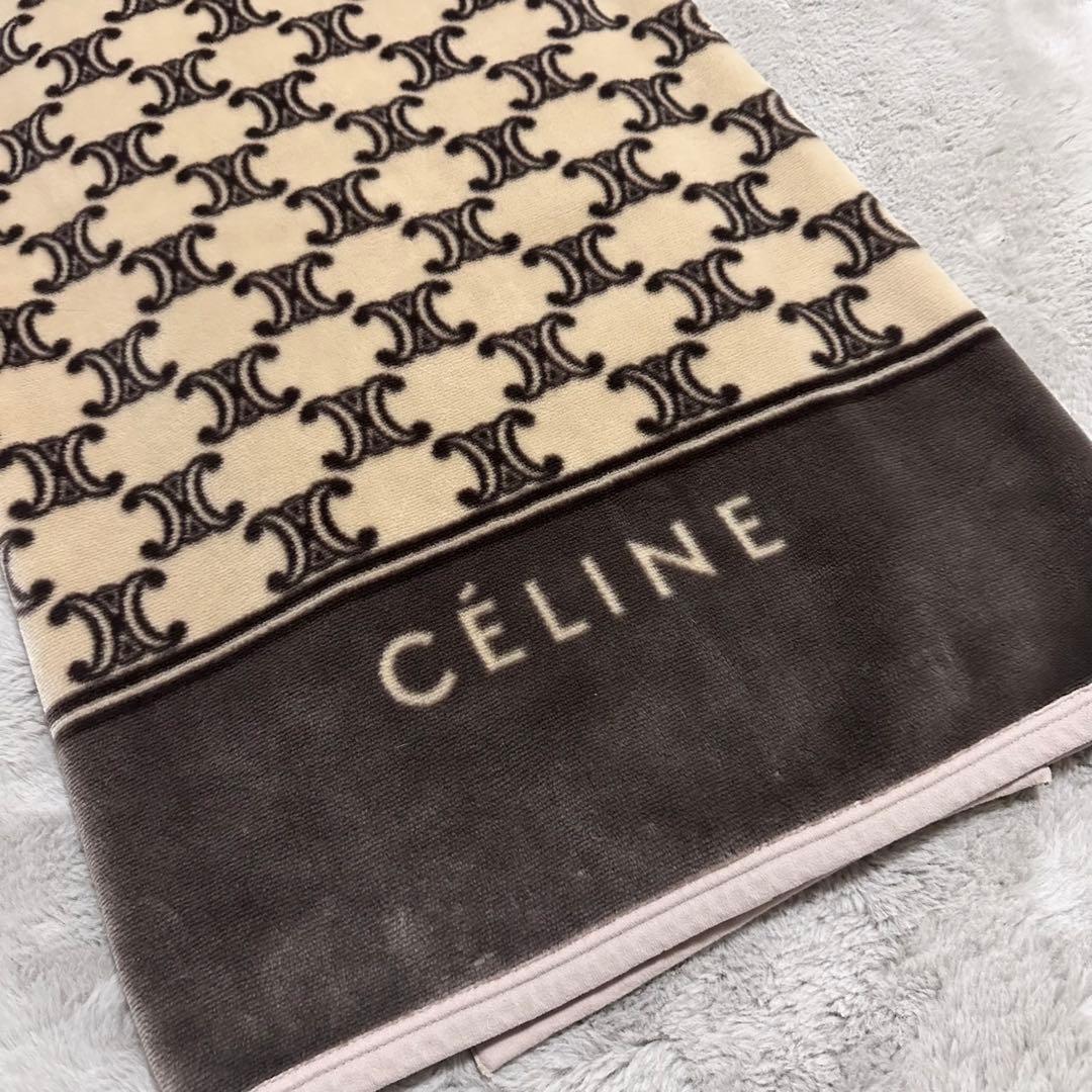 CELINE】セリーヌ 膝掛け ブランケット ハーフケット - メルカリ